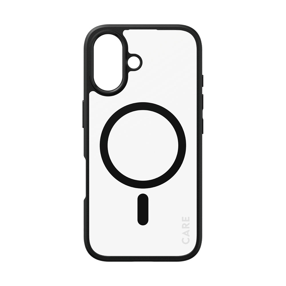 MagSafe cover til Apple iPhone 16, PanzerGlass, Urban Combat Care, Sort Transparent