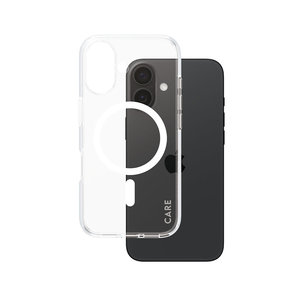 MagSafe cover til Apple iPhone 16, PanzerGlass, Care Urban Combat, Transparent Hvid