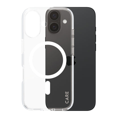 MagSafe cover til Apple iPhone 16, PanzerGlass, Care Urban Combat, Transparent Hvid