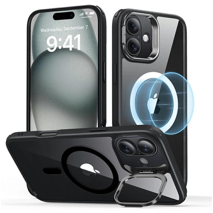 MagSafe cover til Apple iPhone 16 Plus, ESR, Classic Hybrid Kickstand, Sort Transparent