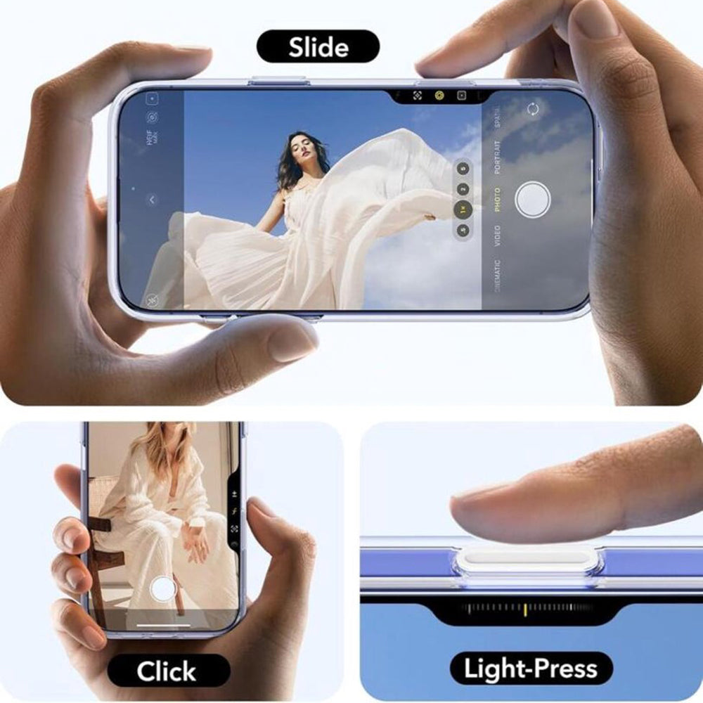 MagSafe cover til Apple iPhone 16 Plus, ESR, Classic Hybrid Kickstand Slide, Transparent