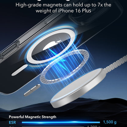 MagSafe cover til Apple iPhone 16 Plus, ESR, Classic Hybrid, Transparent