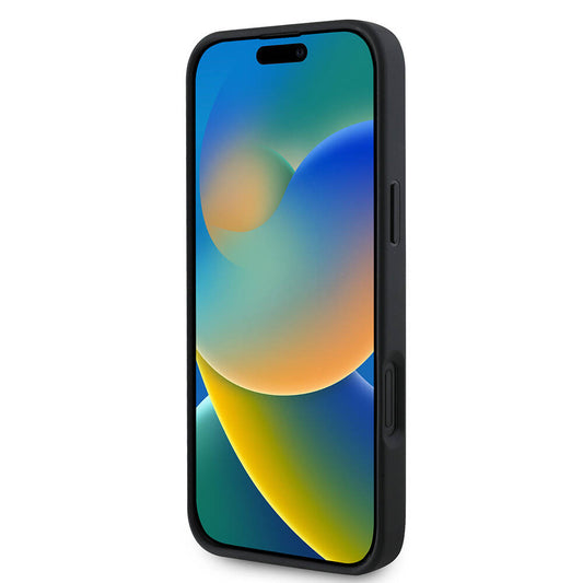 MagSafe cover til Apple iPhone 16 Plus, Guess, 4G Printed Stripes, Sort