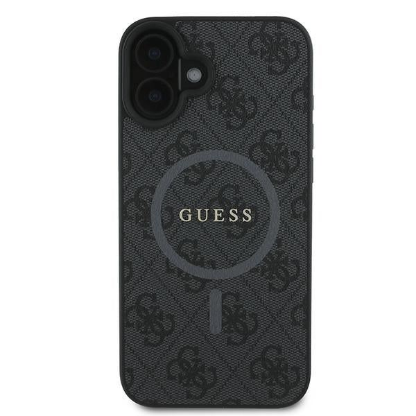 MagSafe cover til Apple iPhone 16 Plus, Guess, 4G Ring Classic Logo, Sort