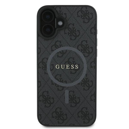MagSafe cover til Apple iPhone 16 Plus, Guess, 4G Ring Classic Logo, Sort
