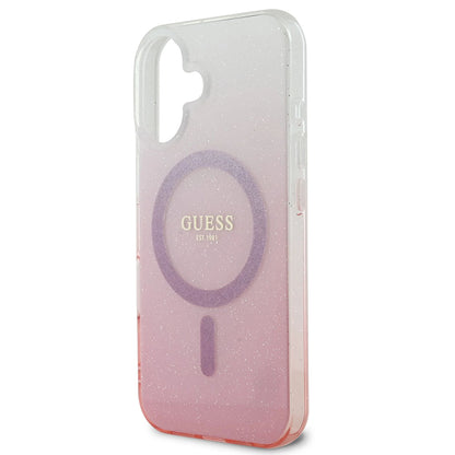 MagSafe cover til Apple iPhone 16 Plus, Guess, IML Glitter Gradient, Brun