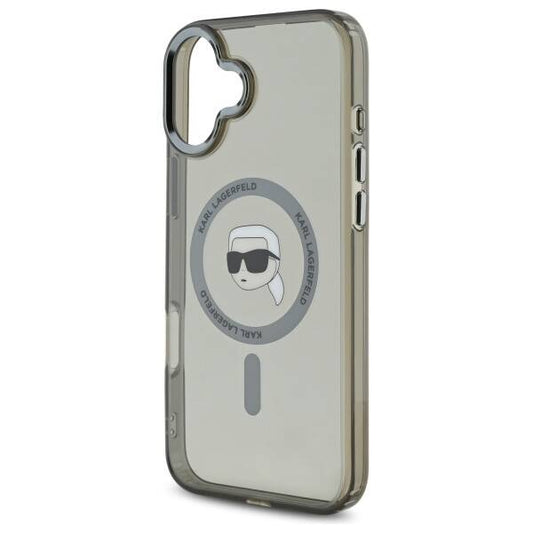 MagSafe cover til Apple iPhone 16 Plus, Karl Lagerfeld, IML Karl's Head, Sort