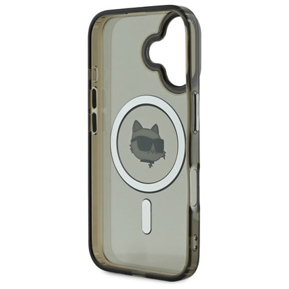 MagSafe cover til Apple iPhone 16 Plus, Karl Lagerfeld, IML Metal Choupette's Head, Sort