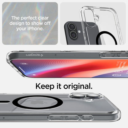 MagSafe cover til Apple iPhone 16 Plus, Spigen, Ultra Hybrid, Sort