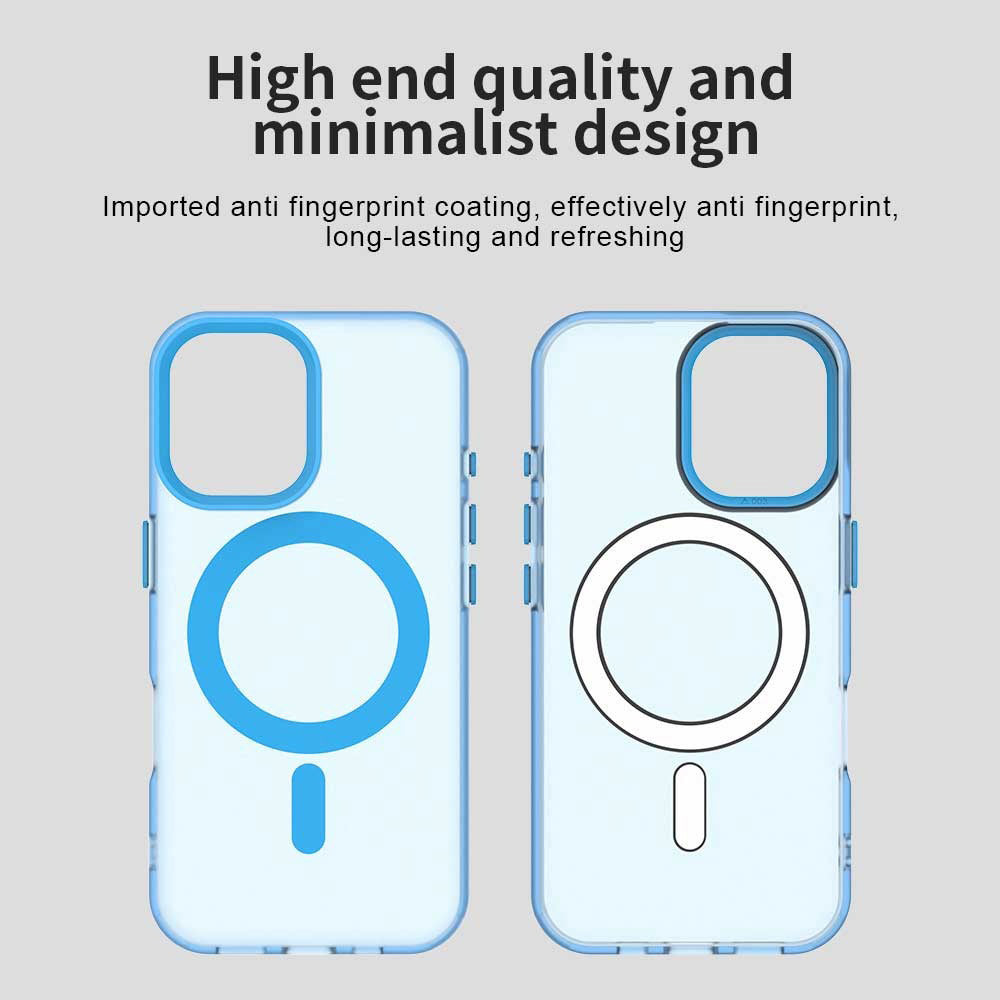 MagSafe-etui til Apple iPhone 16 Plus, Techsuit, CandyCase, Blå