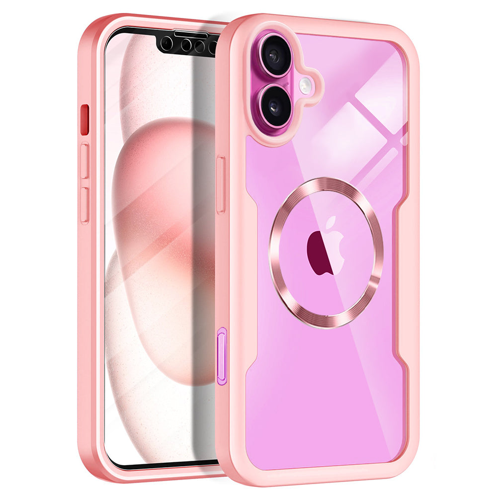 MagSafe-etui til Apple iPhone 16 Plus, Techsuit, ColorVerse 360, Pink