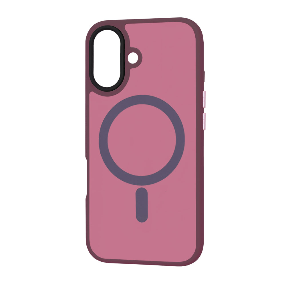 MagSafe-etui til Apple iPhone 16 Plus, Techsuit, HaloFrost, Vinrød