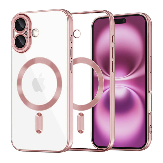 MagSafe-etui til Apple iPhone 16 Plus, Techsuit, Luxury Crystal, Pink