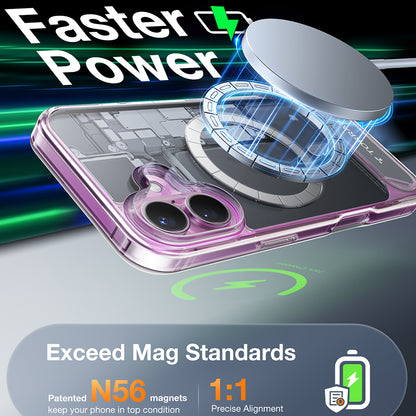 MagSafe cover til Apple iPhone 16 Plus, Torras, Pstand, Transparent