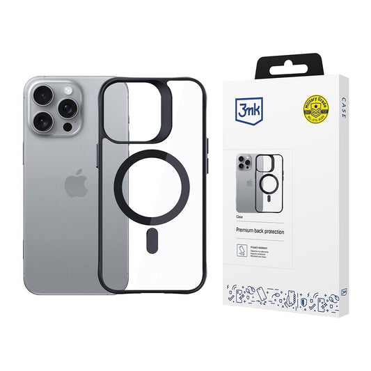 MagSafe-etui til Apple iPhone 16 Pro, 3MK, Satin Armor, Transparent