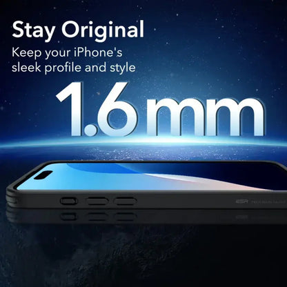 MagSafe cover til Apple iPhone 16 Pro, ESR, Classic Hybrid Slide, Sort Transparent