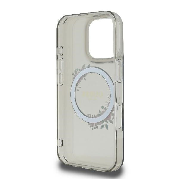 MagSafe cover til Apple iPhone 16 Pro, Guess, IML Flowers Wreath, Sort