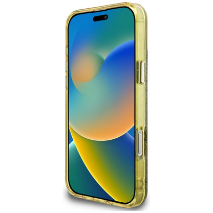 MagSafe cover til Apple iPhone 16 Pro, Guess, IML Glitter 4G Circle Triangle, Brun