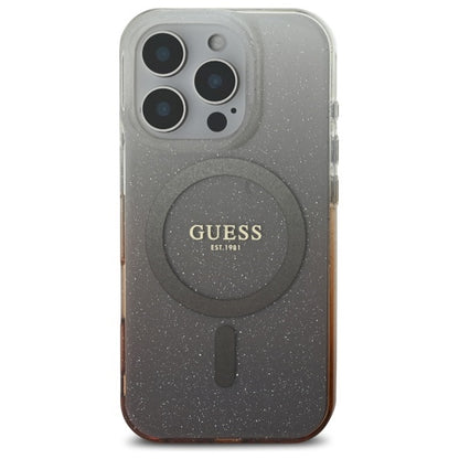 MagSafe cover til Apple iPhone 16 Pro, Guess, IML Glitter Gradient, Brun