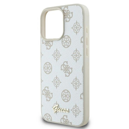 MagSafe cover til Apple iPhone 16 Pro, Guess, Peony Script, Hvid