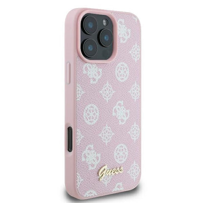 MagSafe cover til Apple iPhone 16 Pro, Guess, Peony Script, Pink