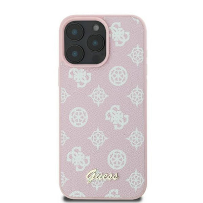 MagSafe cover til Apple iPhone 16 Pro, Guess, Peony Script, Pink