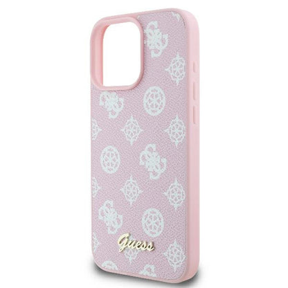 MagSafe cover til Apple iPhone 16 Pro, Guess, Peony Script, Pink