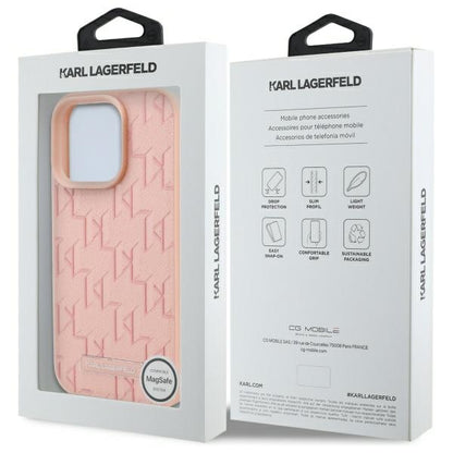 MagSafe cover til Apple iPhone 16 Pro, Karl Lagerfeld, Hot Stamp, Pink
