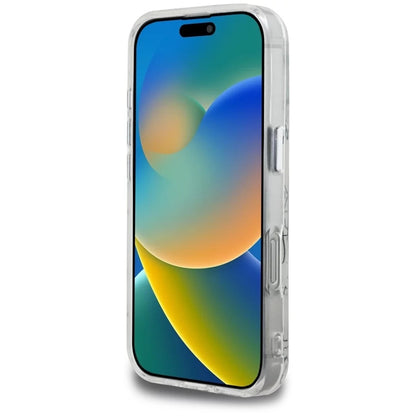 MagSafe cover til Apple iPhone 16 Pro, Karl Lagerfeld, IML Karl Script Mønster, Hvid