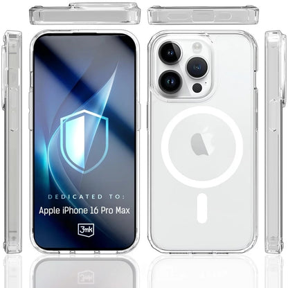 MagSafe-etui til Apple iPhone 16 Pro Max, 3MK, Armor MagCase, Transparent
