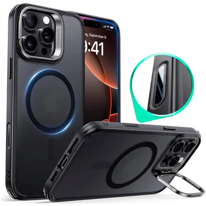 MagSafe cover til Apple iPhone 16 Pro Max, ESR, Classic Hybrid Kickstand Slide, Satin Sort