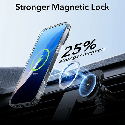 MagSafe cover til Apple iPhone 16 Pro Max, ESR, Classic Hybrid Kickstand, Gennemsigtig
