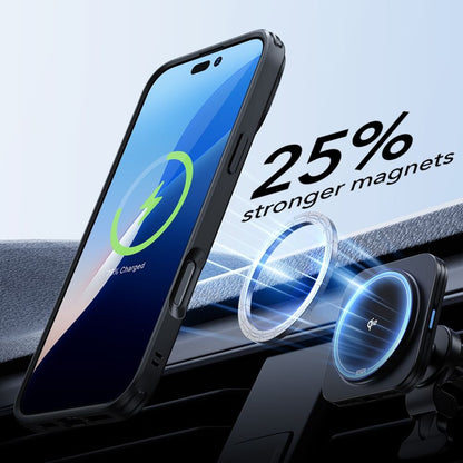 Hus MagSafe til Apple iPhone 16 Pro Max, ESR, Classic Hybrid Kickstand med skærmbeskytter, Satin Sort
