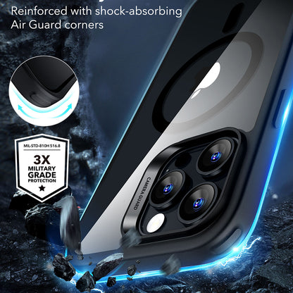MagSafe cover til Apple iPhone 16 Pro Max, ESR, Classic Hybrid, Sort Transparent