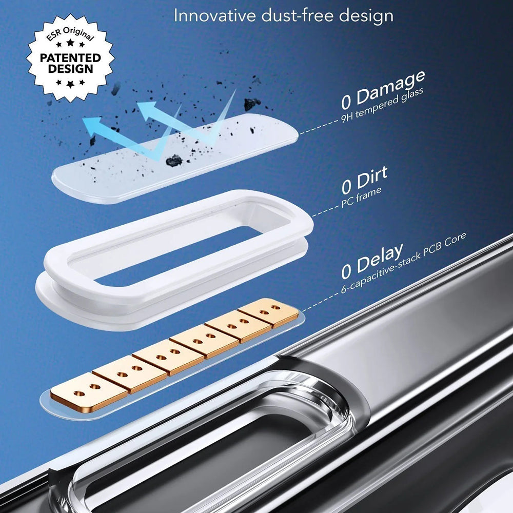 MagSafe cover til Apple iPhone 16 Pro Max, ESR, Classic Hybrid Slide, Sort Transparent