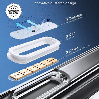 MagSafe cover til Apple iPhone 16 Pro Max, ESR, Classic Hybrid Slide, Sort Transparent