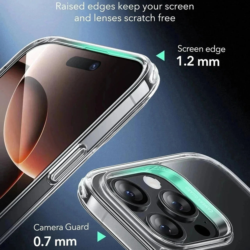 MagSafe cover til Apple iPhone 16 Pro Max, ESR, Classic Hybrid Slide, Sort Transparent