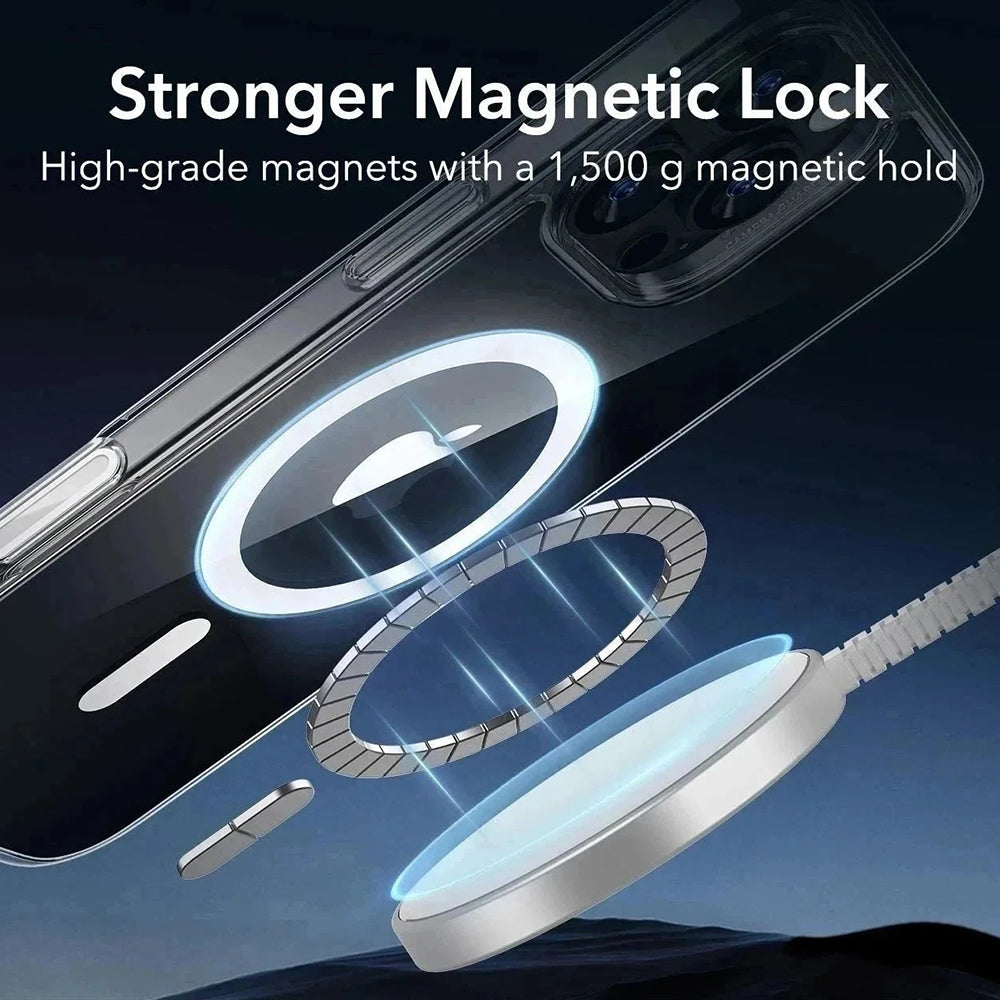 MagSafe cover til Apple iPhone 16 Pro Max, ESR, Classic Hybrid Slide, Sort Transparent