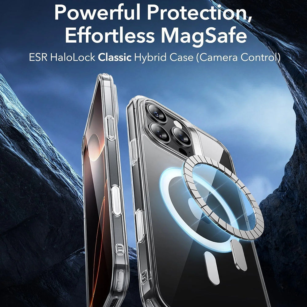 MagSafe cover til Apple iPhone 16 Pro Max, ESR, Classic Hybrid Slide, Transparent