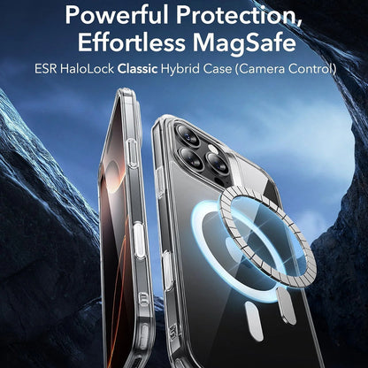 MagSafe cover til Apple iPhone 16 Pro Max, ESR, Classic Hybrid Slide, Transparent