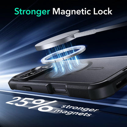 MagSafe cover til Apple iPhone 16 Pro Max, ESR, Cyber Armor Kickstand, Grå