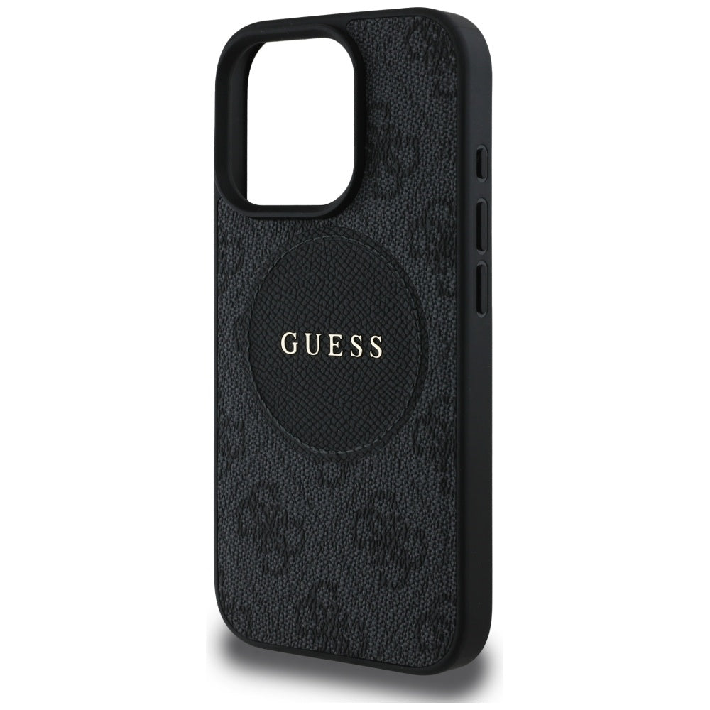MagSafe cover til Apple iPhone 16 Pro Max, Guess, 4G Circle Classic Logo, Sort