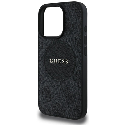 MagSafe cover til Apple iPhone 16 Pro Max, Guess, 4G Circle Classic Logo, Sort