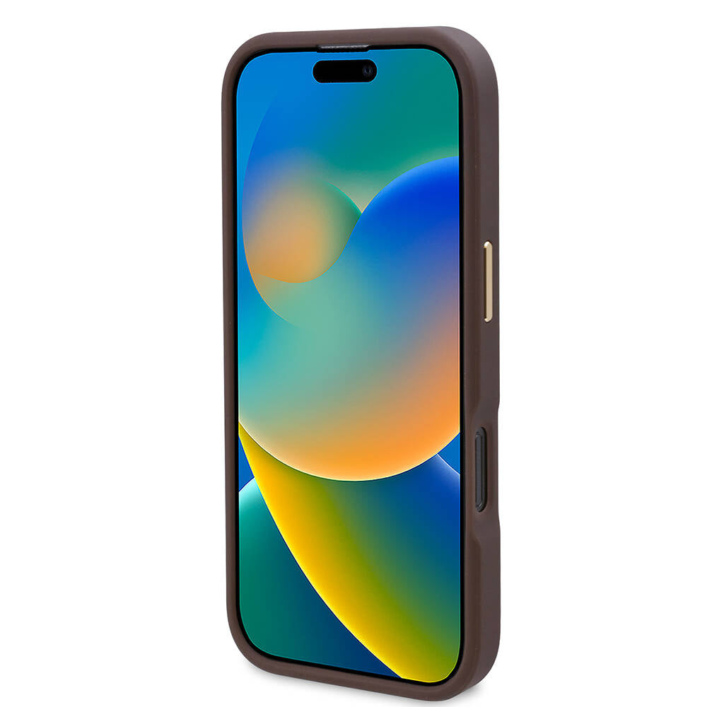 MagSafe cover til Apple iPhone 16 Pro Max, Guess, 4G Logo Plate, Sort