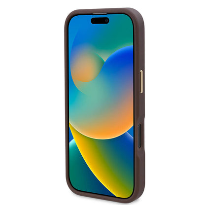 MagSafe cover til Apple iPhone 16 Pro Max, Guess, 4G Logo Plate, Sort