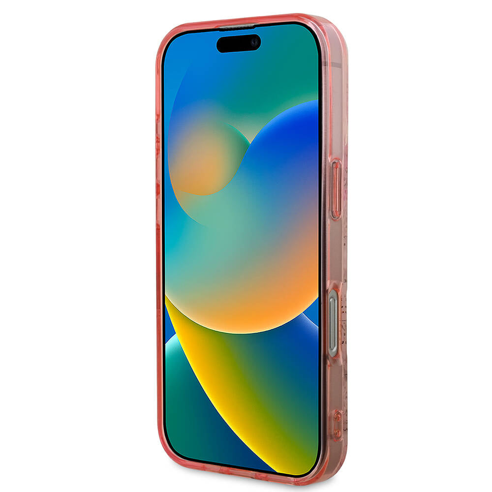 MagSafe cover til Apple iPhone 16 Pro Max, Guess, IML Flower & Tonal Circle, Pink