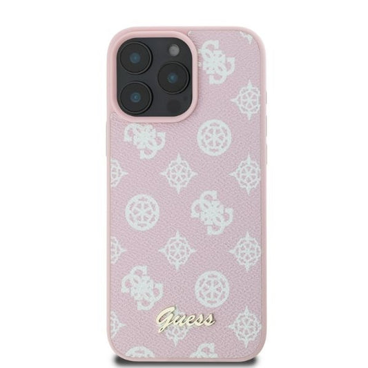 MagSafe cover til Apple iPhone 16 Pro Max, Guess, Peony Script, Pink
