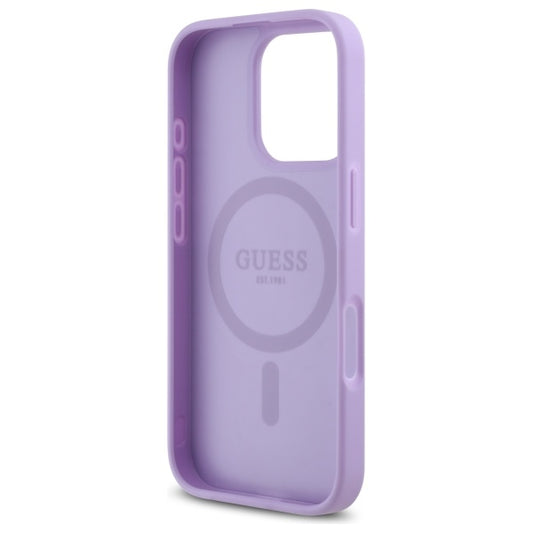 MagSafe cover til Apple iPhone 16 Pro Max, Guess, Saffiano, Lilla