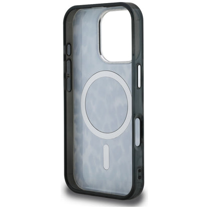 MagSafe cover til Apple iPhone 16 Pro Max, Karl Lagerfeld, IML Leopard Mønster, Sort