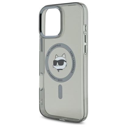 MagSafe cover til Apple iPhone 16 Pro Max, Karl Lagerfeld, IML Metal Choupette's Head, Sort